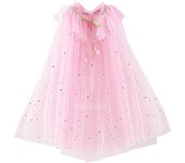 Girls Princess Costume Cloak Hooded Anna Elsa Cape Aurora Rapunzel Fancy Party Mantel Clothes Children Party Accessories