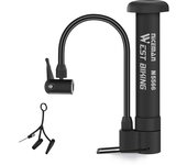 WEST BIKING MINI Bike Pump MTB Tire Inflator With Extension Hose Schrader Air Valve Portable Floor Pump Balloon Ball Inflator