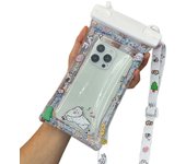 Cartoon Waterproof Phone Bag Floating Touch Screen Airbag Protective Cover Lanyard Sealed Swimming Storage Bag Songkran Festival