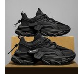 Zapatos De Deporte Para Hombre Moda Callejera Ligeros Y Cómodos Zapatillas De Gimnasio Con Cordones Blanco Plataforma Entrenadores