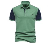 2024 New Summer Patchwork Polo Shirt For Men Brand Quality Short Sleeve Baseball Mens Polos