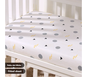 100% Cotton Baby Fitted Sheet Size 120 X 65cm Child Infant Newborn Mattress Cover Soft Breathable Twill Cotton Bedding