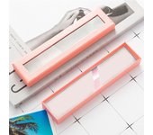 Creative Transparent Pen Gift Box Paper Box Pencil Case Pen Storage Box Rectangular Stationery Fountain Pen Case School Supplies