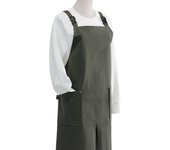 Korean Japanese Style Waterproof Apron Solid Color with Pockets Cooking Apron Adjustable Simple Sleeveless Apron Picnic
