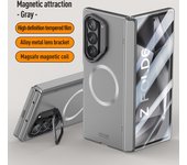 Lens Bracket For Samsung Galaxy Z Fold 6 Case Magsafe charger Magnetic Spring Hinge Protective Film Cover