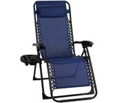 Tumbonas Plegables,Tumbonas Jardin Exterior Silla de Playa con Portavasos y Reposacabezas,Silla de Playa Ajustable para Jardín,Playa,Piscina,Terraza,Carga de 150 KG (Azul 1 Tumbonas)