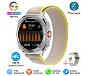 New Smartwatch 7 Ultra Men Full Touch Bluetooth Call Watch NFC Compass Sports Waterproof AMOLED Screen Women For Android ios ﻿