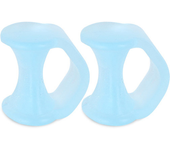 2Pcs=1Pair Silicone Toe Separator Finger Feet Care Protector Gel Toe Orthopedic Bunion Hallux Valgus Corrector Pedicure Spacer