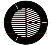 SVBONY Bahtinov Focusing Mask Aluminum Alloy Telescope Focusing Caliber Fixed Diameter 85-120/105-150/150-200/65-100/175-220mm