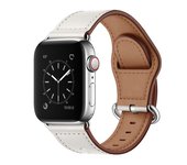 Strap For Apple Watch 45MM 41MM 49MM 44MM 40MM 38MM 42MM Men's Business Real Leather Bracelet iWatch serie Ultra 8 se 7 6 5 SE2