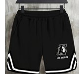 Pantalones cortos de baloncesto holgados con estampado de letras para chico, transpirables y con cintura elástica para deportes
