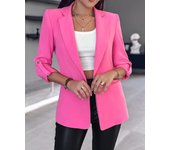Women's Elegant Suit Collar Long Sleeve Solid Color Suit Autumn Jacket