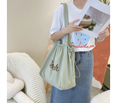 Stylish Casual Shoulder Bag Canvas Tote Bag for Girls Large Tote for Shopping and Beach Bag Comfortable Handles Large capacity women's ins shoulder bag tote bag Korean style literary all-match leisure lazy bag