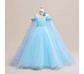 Sponge Flowers Bridesmaid For Wedding And Party, Elegant Tulle Ball Gown With Off Shoulders, Birthday First Communion Dresses