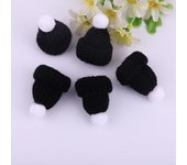 20pcs Knitting Christmas Hats Mini Christmas Tree Ornaments Handmade DIY Sewing Crafts Yarn Doll Hats Christmas