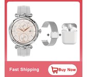 Smartwatch Women Bluetooth Answer Call Whatsapp Notification Custom Watchface Female Health Tracker Music Remote for Android IOS