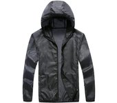 Ultra-light sun protection and waterproof windbreaker for men and women, suitable for outdoor sports hooded windbreaker