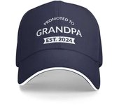 Promoted To Grandpa Est. 2024 II Baseball Cap New In Hat Man Men Brand Women's