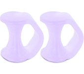 2Pcs=1Pair Silicone Toe Separator Finger Feet Care Protector Gel Toe Orthopedic Bunion Hallux Valgus Corrector Pedicure Spacer