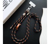 Cordón plateado con doble hebilla, correa ajustable para muñeca, bandolera, cordón para colgar en el hombro del teléfono móvil, cadena para llaves, novedad de 2025