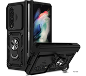 Adecuado Para Samsung Galaxy Z Fold4 Fold5 Anillo Antideslizante Militar Abrochado Carcasa De Teléfono Móvil