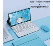 For Samsung Tab A8 Keyboard Case Mouse Bluetooth Wireless Spanish Keyboard Tablet Magnetic Cover Funda