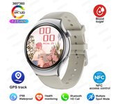 Pare Watch Reloj Inteligente Rastreador GPS Femenino, Pantalla Amoled De 1,27 Pulgadas, Llamada Bluetooth,Ip68 waterproof, Frecuencia Cardíaca, Azúcar En Sangre, presidón Arterial Reloj De Salud 2024 Nuevo Reloj Inteligente De Moda