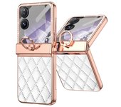 Slim Plastic For Xiaomi Mix Flip Case Diamond Frame Ring PU Leather Back Hinge Protection Cover