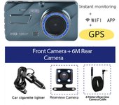 DVR WiFi Dash Cam 1080P Full HD Rear View Camera Mirror Video Recorder Night Vision Dashcam GPS Black Box Car Accessories