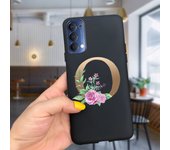 For OPPO Reno 4 6 4G Case Letters A To Z Matte Matte TPU Soft Phone Case For Oppo Reno 6 reno4 CPH2113 Silicone Cover CPH2235