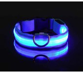 Collar de nailon para perros, cadena luminosa de flash de seguridad nocturna LED recargable para perros, collar luminoso para perros, accesorios fluorescentes para perros