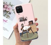For Funda Samsung Galaxy A12 Ultra Thim Sofu-Touch Matte Liquid Silicone Soft Bumper cover on samsung a12 a125f a 12 galaxy case