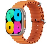 W69+ Smartwatch Compass Voice Assistant Heart Rate Detection NFC Flashlight Function SOS Emergency Call Password Lock Smartwatch
