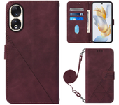 For Huawei Honor 90 Lite Honor 90 Lite Rea - An00 Solapa Magnética Ranura De Tarjeta Billetera Clip Tapa De Teléfono Móvil