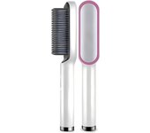 New Hair Straightener Brush Electric Hair LCD Hot Brushes Hot Comb Straightener For Hair Beard Curler Flat Iron Heating