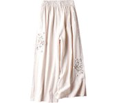 Women's Linen Blend Pants Loose Fit Straight Wide Leg Palazzo Pants Trousers for Work Daily Commuting