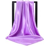 New satin women's clear color headband, stylish satin scarf headband for hair wrapping and sleeping at night