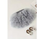Falda básica de tutú para niñas, vestido de princesa festivo para cumpleaños, ropa de vestir para niñas, falda corta de actuación de baile, regalo