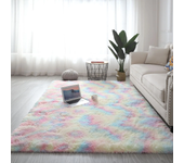 Gray Carpet for Living Room Plush Rug Bed Room Floor Fluffy Mats Anti-slip Home Decor Rugs Soft Velvet Carpets Kids Room Blanket