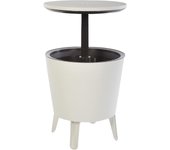 Nevera iluminada para jardín, Blanco - Iluminada