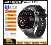 New GPS Reloj inteligente Smartwatch Men For Watch 4 PRO 1.53" HD Screen Heart Rate Bluetooth Call NFC Waterproof Blood Sugar