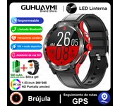 relojes inteligentes For Android iOS Rugged Militarysmartwatch Men HD AMOLED Bluetooth Call GPS Track 500 mAh 3ATM Waterproof