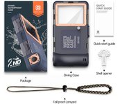 50ft/15m Professional Diving Underwater Case for iPhone 14 13 15 16 Pro Max Snorkeling Waterproof For Samsung S25 Ultra S24 FE
