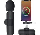 Mini micrófono de solapa inalámbrico Para iPhone iPad, Plug-Play Micrófono de teléfono para podcast/video/TikTok/Live Stream