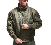 Men's Lightweight Spring/Summer Pilot Neck  Bomber Jacket