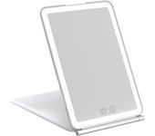 Espejo de Maquillaje Plegable con Pantalla Táctil 3 Modos de Luz Espejos Cosméticos Recargable por USB con LED
