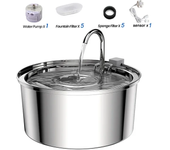 3.2L Cat Automatic Water Dispenser Pet Smart Induction Water Feeder USB With Filter Stainless Steel Dog Feeder Pet Supplies