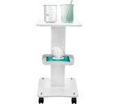 Beauty Trolley Cart 3 Tiers Aluminum Beauty Rolling Cart Vacuum Therapy Machine Trolley with 360°Rotation Wheel Load 135 lbs