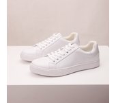 Zapatos blancos de cola negra retro para hombre, zapatillas versátiles