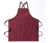 Fashion Canvas Apron Home Kitchen Gardening Work Dress Women's Kitchen Restaurant Work Apron